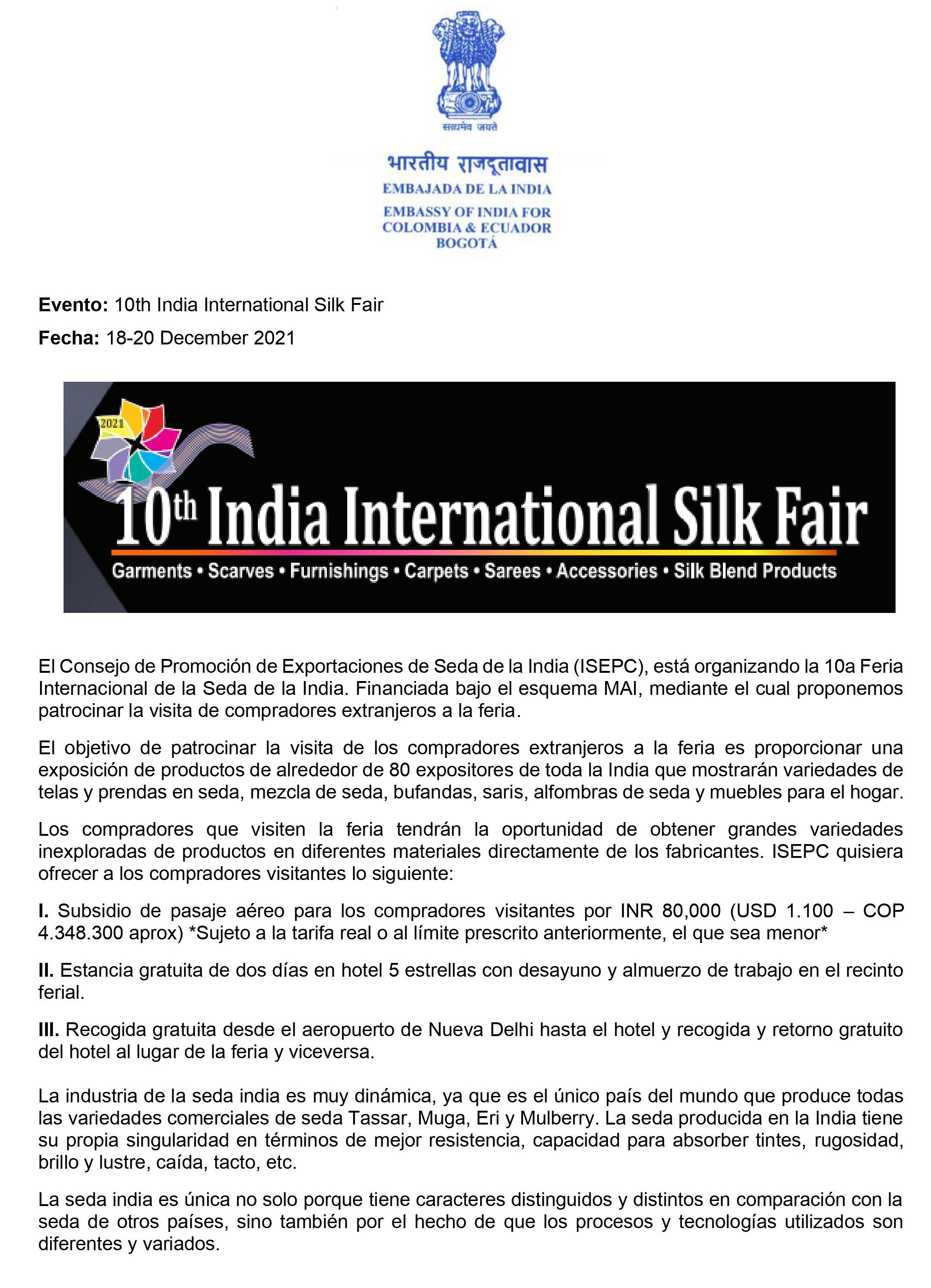 10th Int Silk Fair